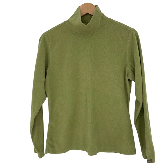 Columbia Soft Mossy Green Fleece Mock 